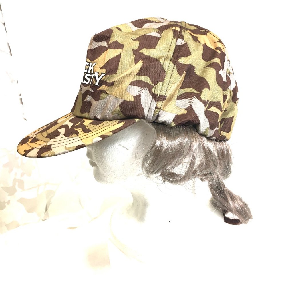 DUCK DYNASTY Phil Camo Hat w/ Grey Hair EUC